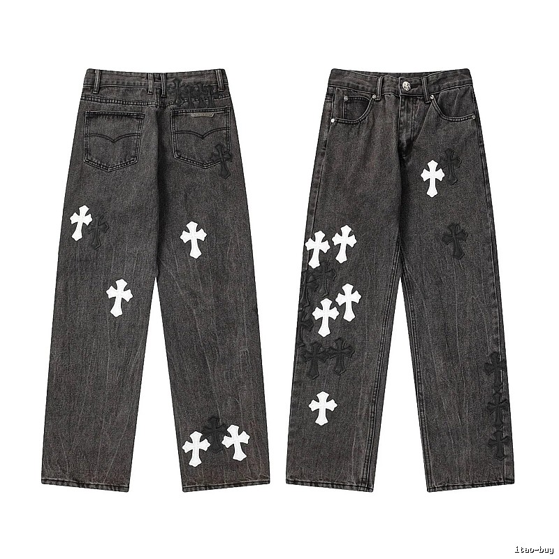 Chrome Hearts Daily Graphic jeans Light Denim Jeans with Visual Detail