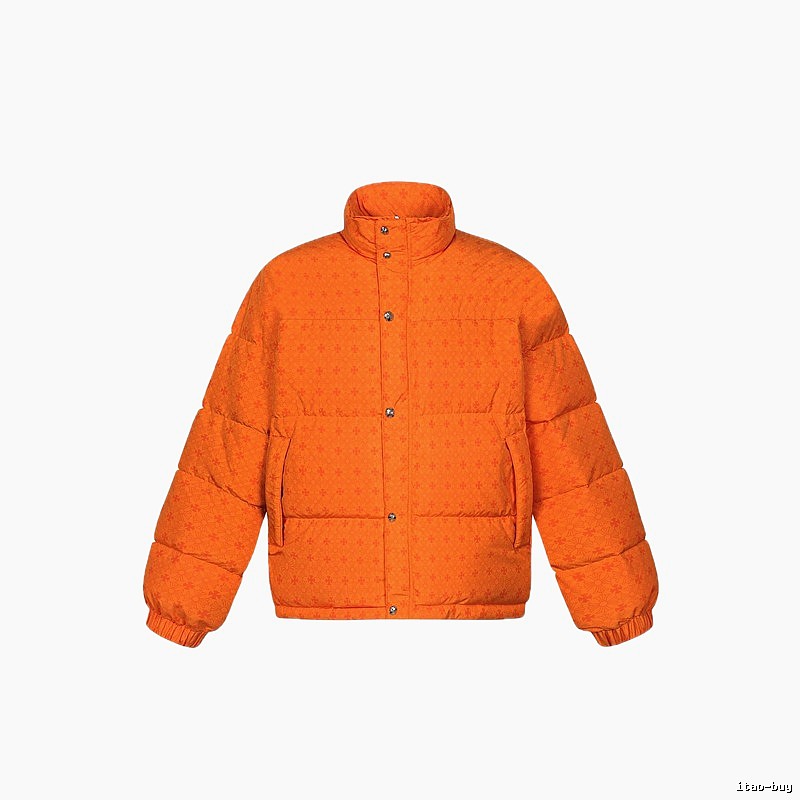 Chrome Hearts orange printed down jacket
