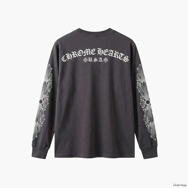 Chrome Hearts retro style black long-sleeve