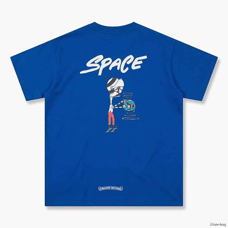 Chrome Hearts Space Style Blue T-shirt