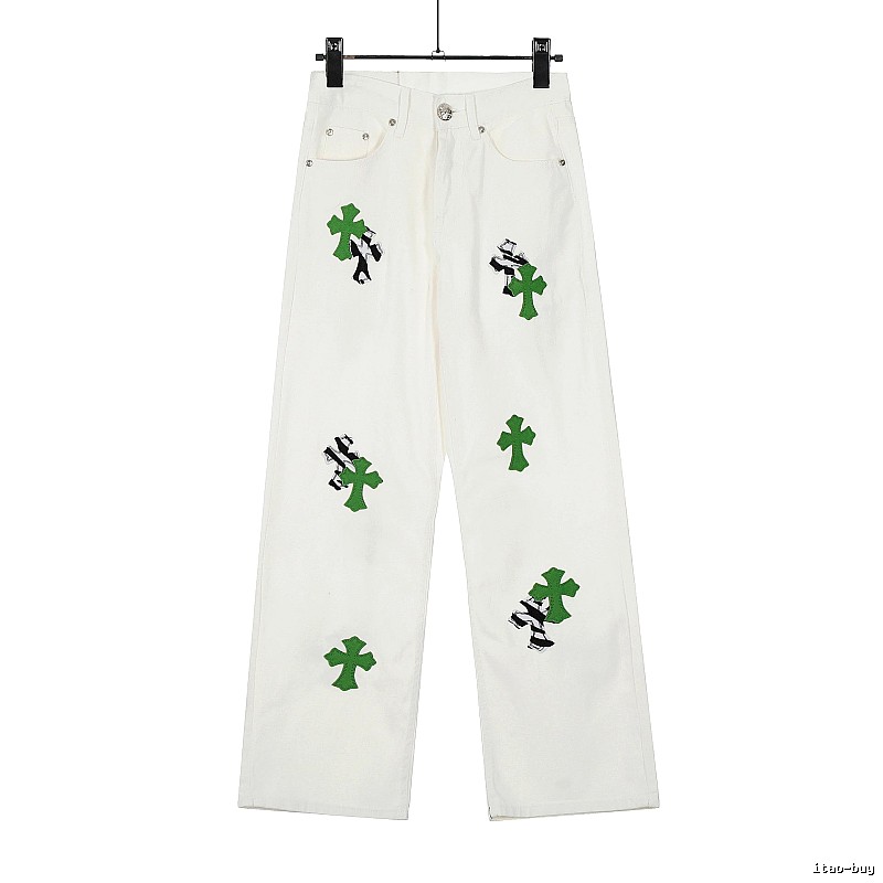 Chrome Hearts Travel Graphic jeans Light Denim Jeans with Modern Look