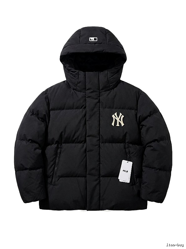 Classic black down jacket of MLB