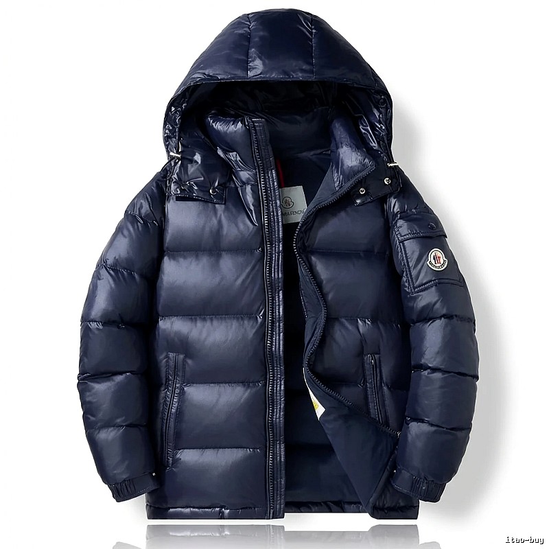Classic Moncler Fashionable Navy Blue Down Jacket