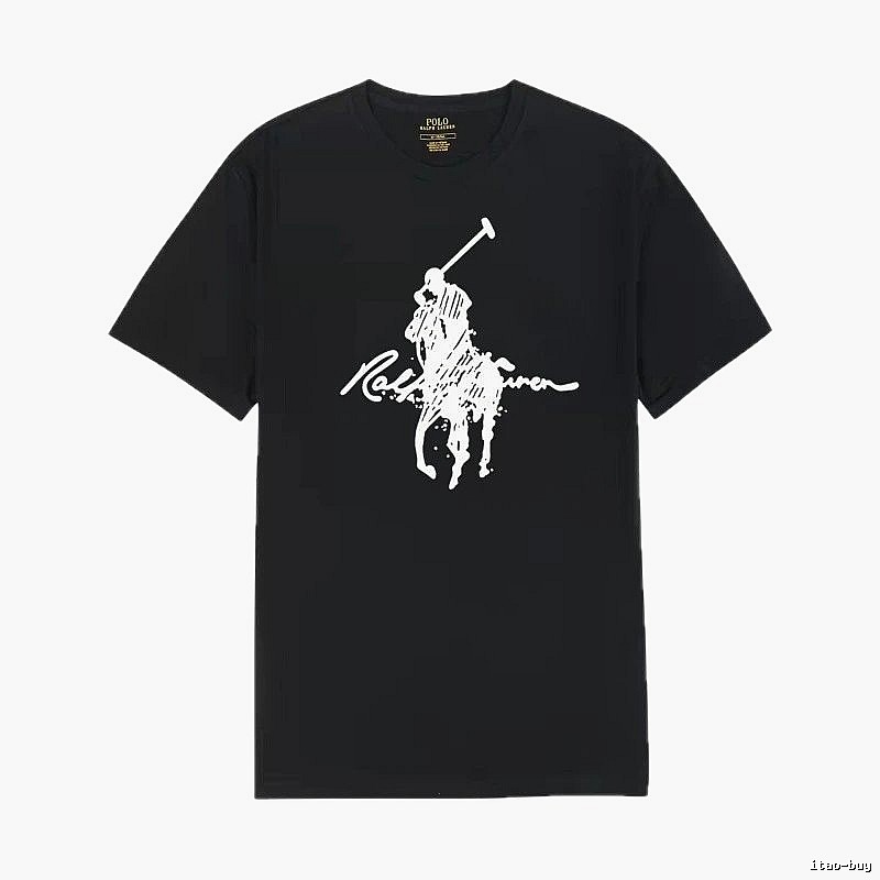 Classic style black T-shirt of Ralph Lauren