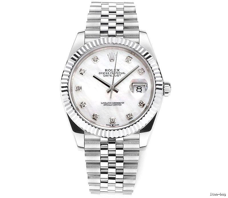 Collector Datejust Automatic Watch by Rolex - Silver And White
