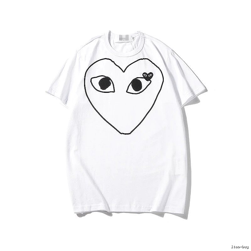 Comme des Garcons PLAY 2023-13 Black Style 2313 Heart Logo T-Shirt Bold Graphic