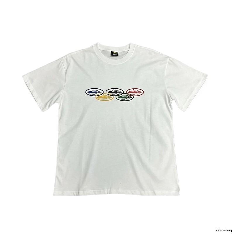 Corteiz Colorful Pattern Casual White T-shirt