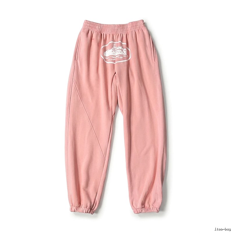 Corteiz Printed Casual Style Pink Pants