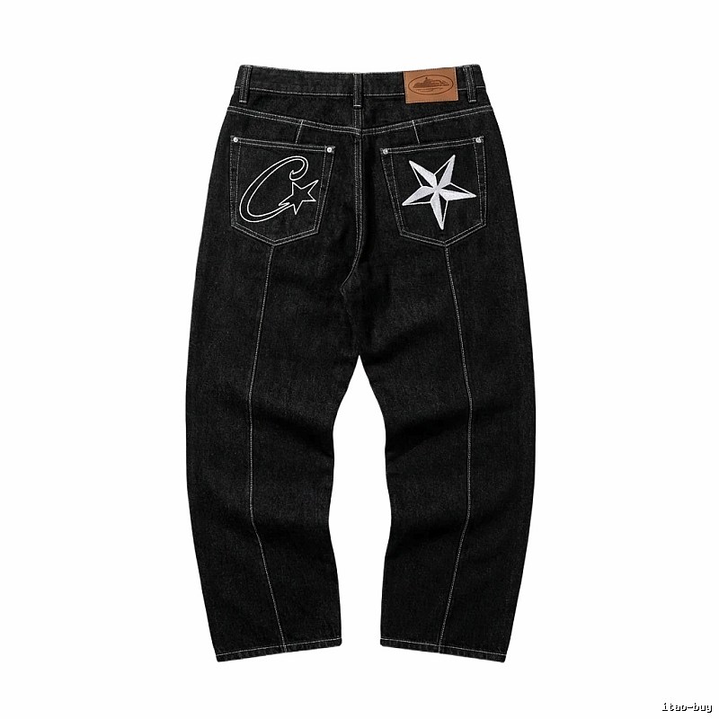 Corteiz printed retro-style jeans