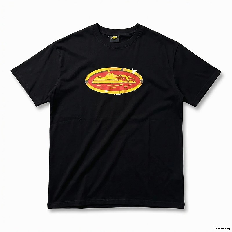 Corteiz Printed Trendy Black T-shirt