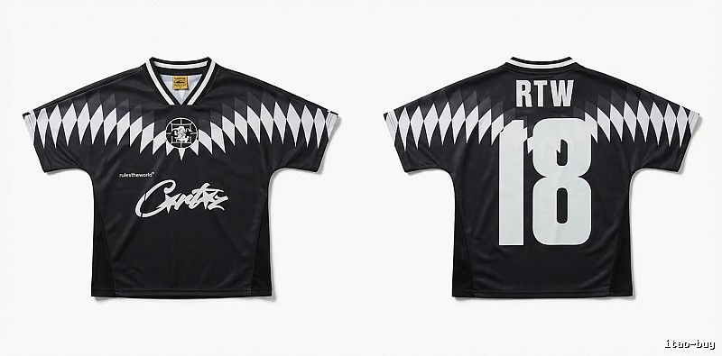 Corteiz RTW Series Black and White Wind Top
