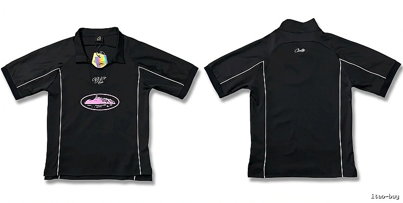 Corteiz sporty black short sleeves