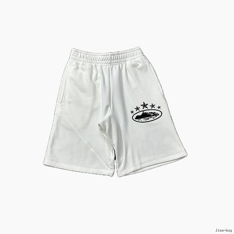 Corteiz star - printed white shorts