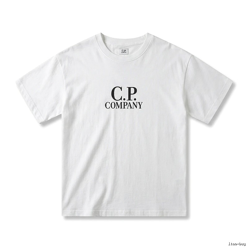 C.P. COMPANY Simple Style White T-shirt