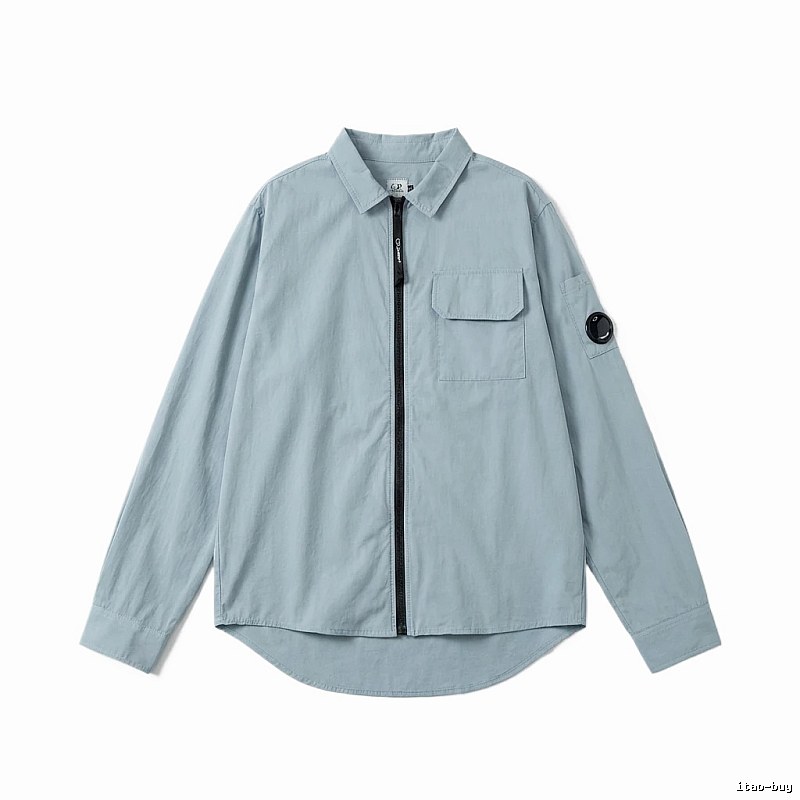 C.P. Series Simple Style Light Blue Shirt
