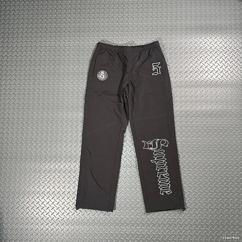 Dark Grey Snoop Graphic Streetwear Pants