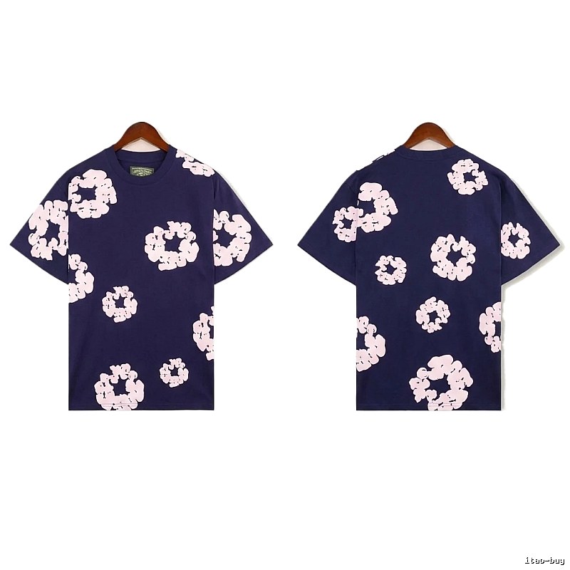 DENIM TEARS Printed Retro Style T-shirt