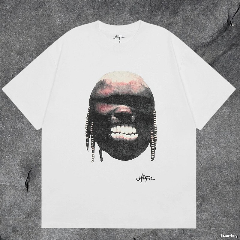 Denim Tears White Graphic T-Shirt Clean Colorway