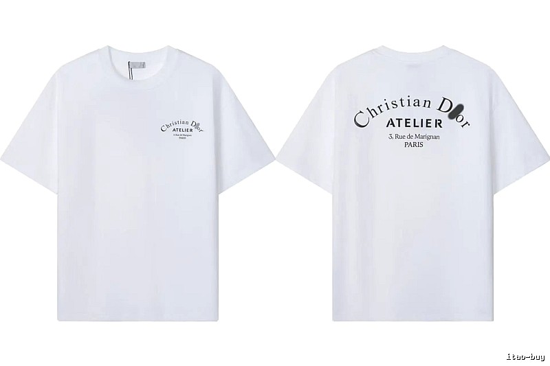 Dior Atelier Minimalist Style White T-Shirt