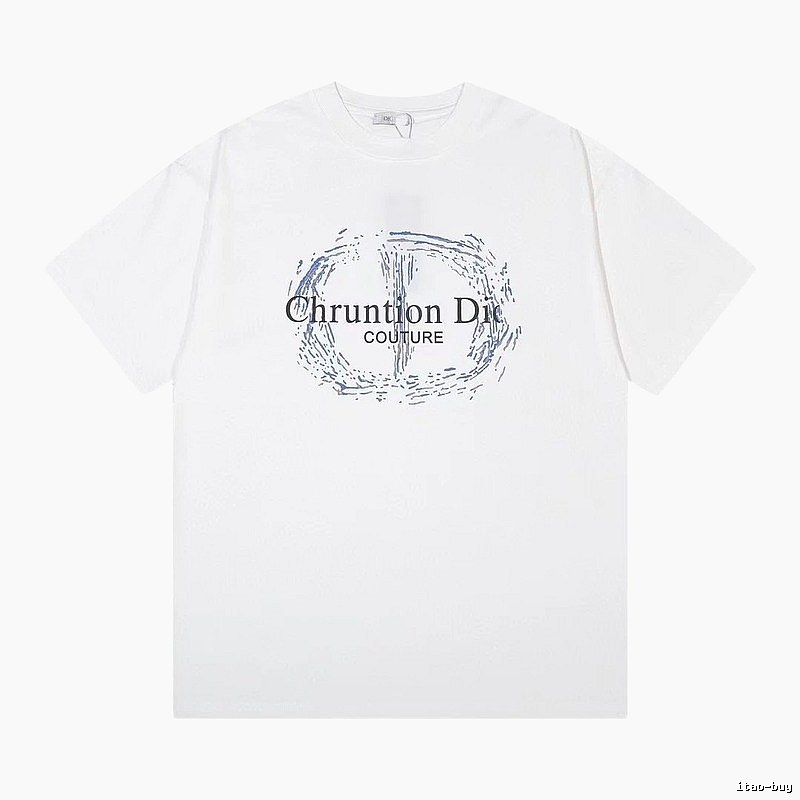 Dior Couture Trendy Style White Short-sleeve T-shirt