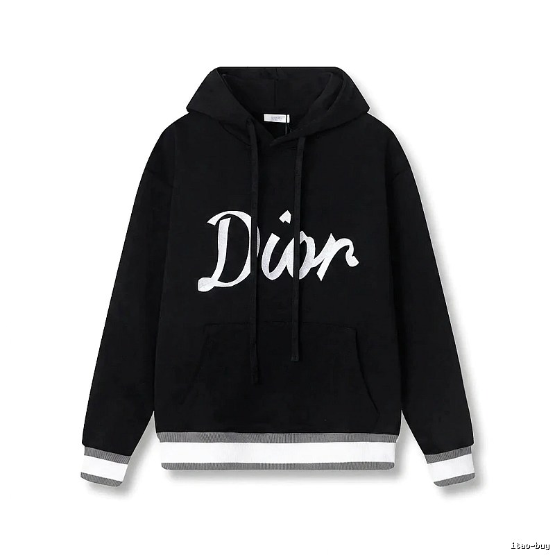 Dior letter-style black sweatshirt
