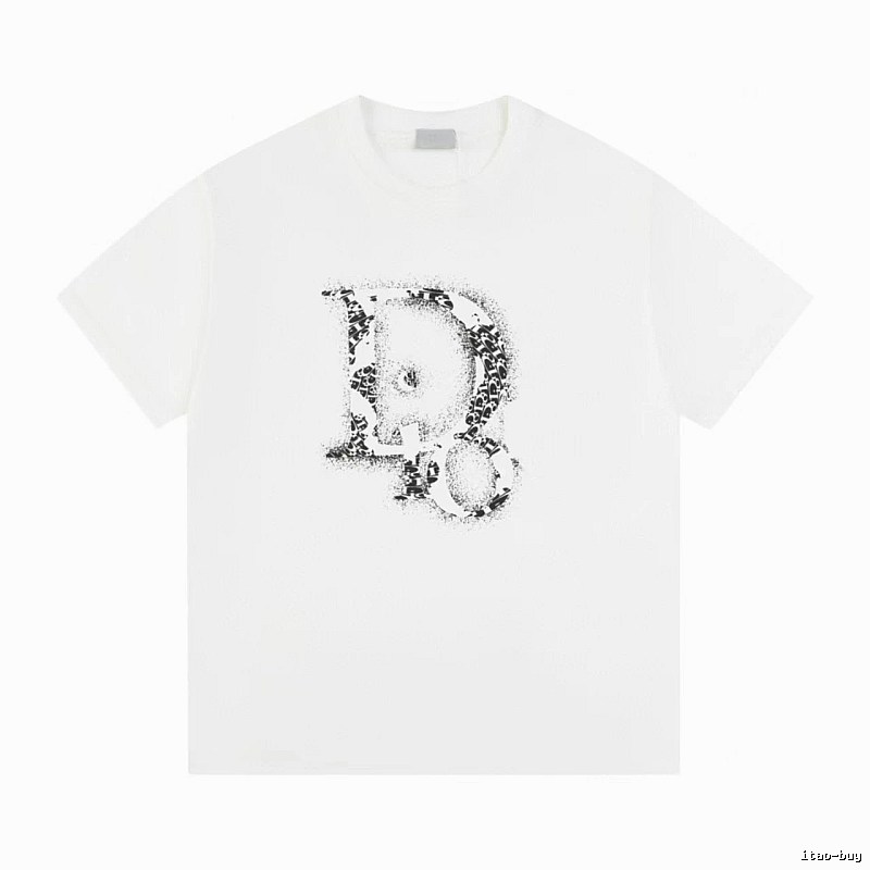 Dior Minimalist Monogram White Short-sleeved T-shirt