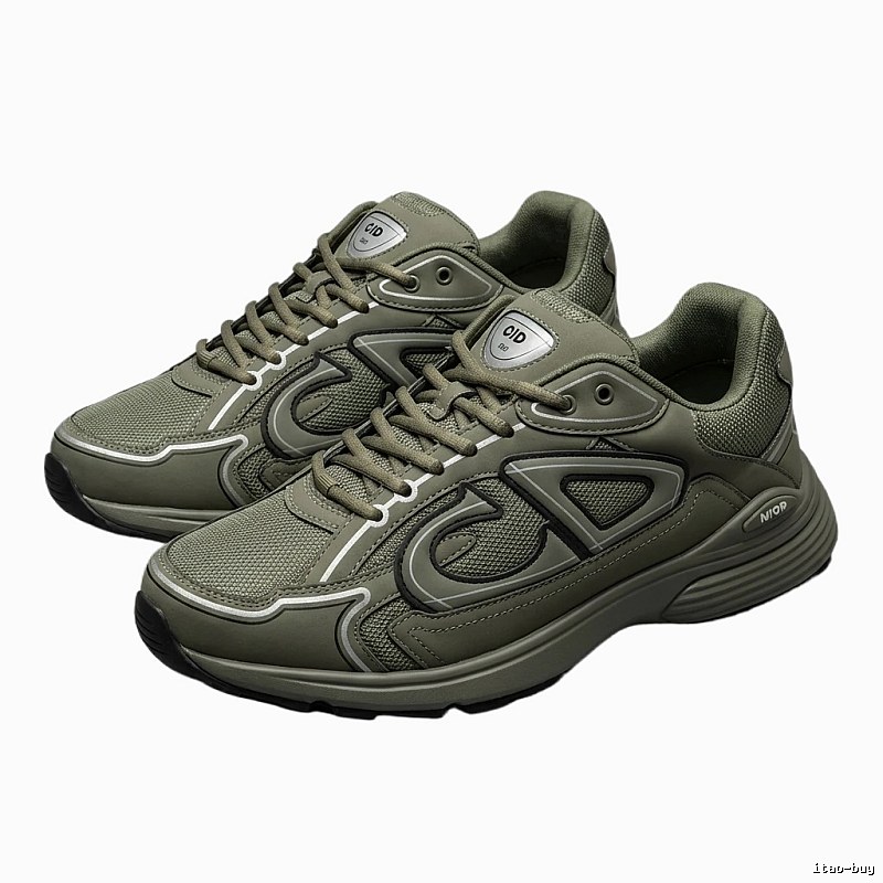 Dior sporty grey-tone sneakers