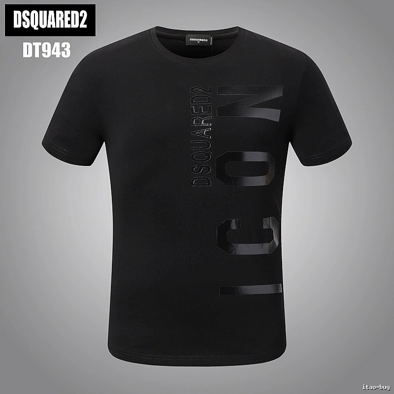 DSQUARED2 ICON Streetwear Black Short-sleeve T-shirt