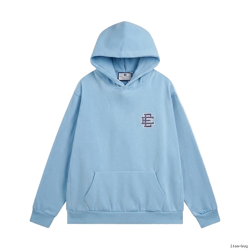 Eric Emanuel Classic Simple Style Blue Hoodie