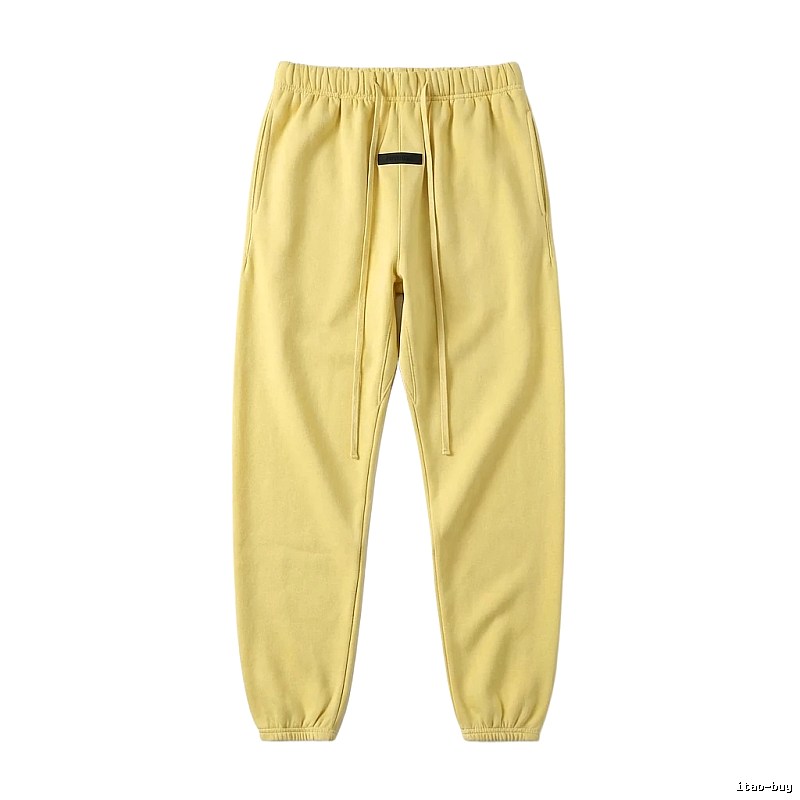 ESSENTIALS Basic Casual Yellow Sweatpants