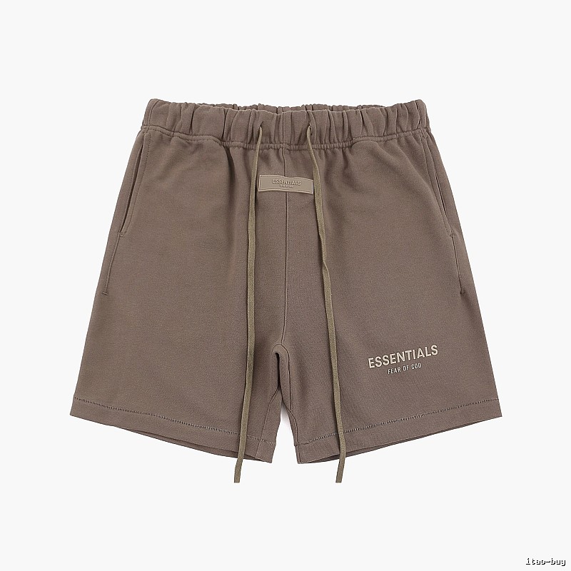 ESSENTIALS Basic Khaki Shorts