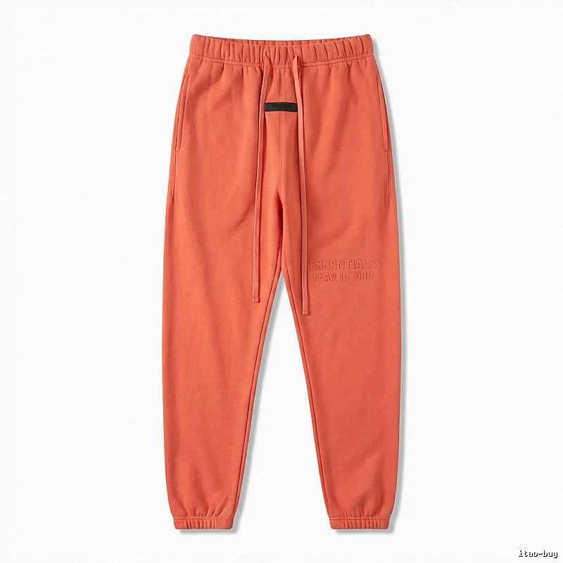 ESSENTIALS Basic Orange Sweatpants