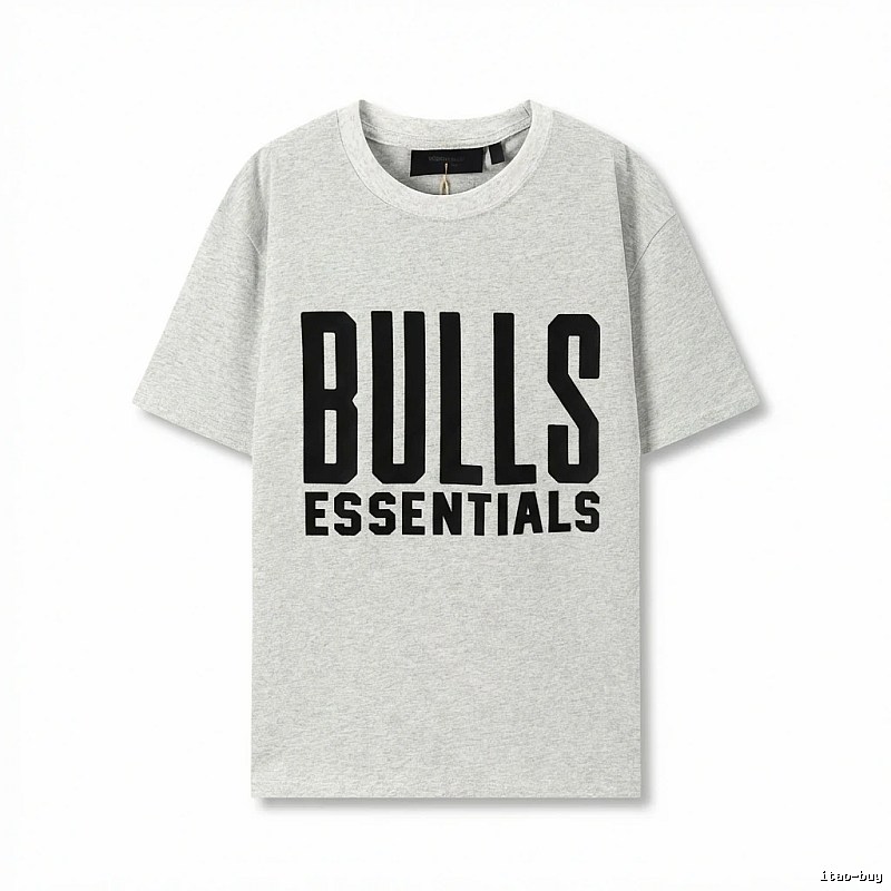 ESSENTIALS Bulls Style Grey T-shirt
