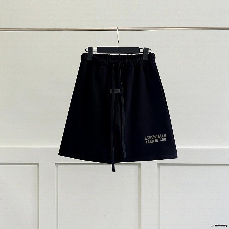 ESSENTIALS casual style black shorts