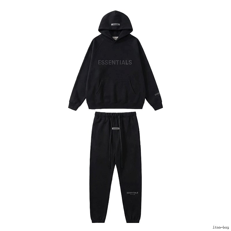 ESSENTIALS casual style black suit