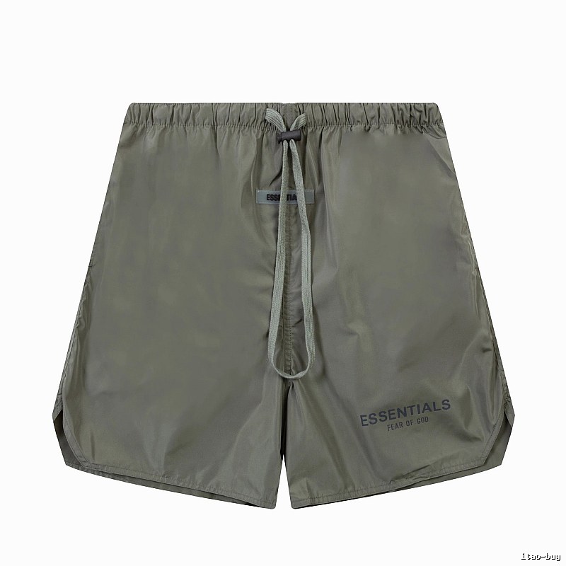 ESSENTIALS casual style military green shorts