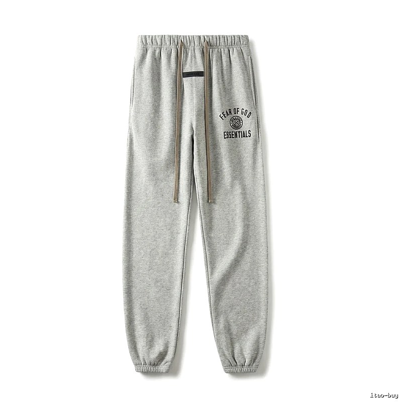 ESSENTIALS minimalist light gray sweatpants