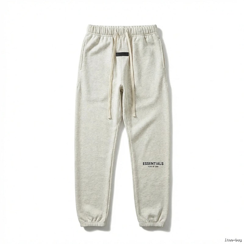 ESSENTIALS minimalist light gray sweatpants