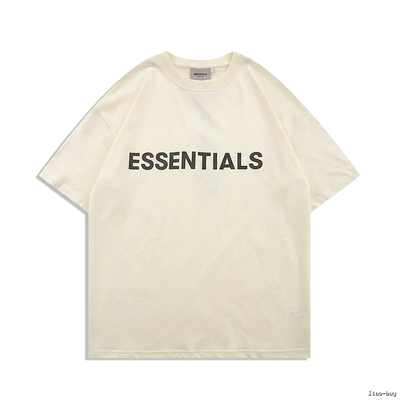 ESSENTIALS minimalist style beige T-shirt