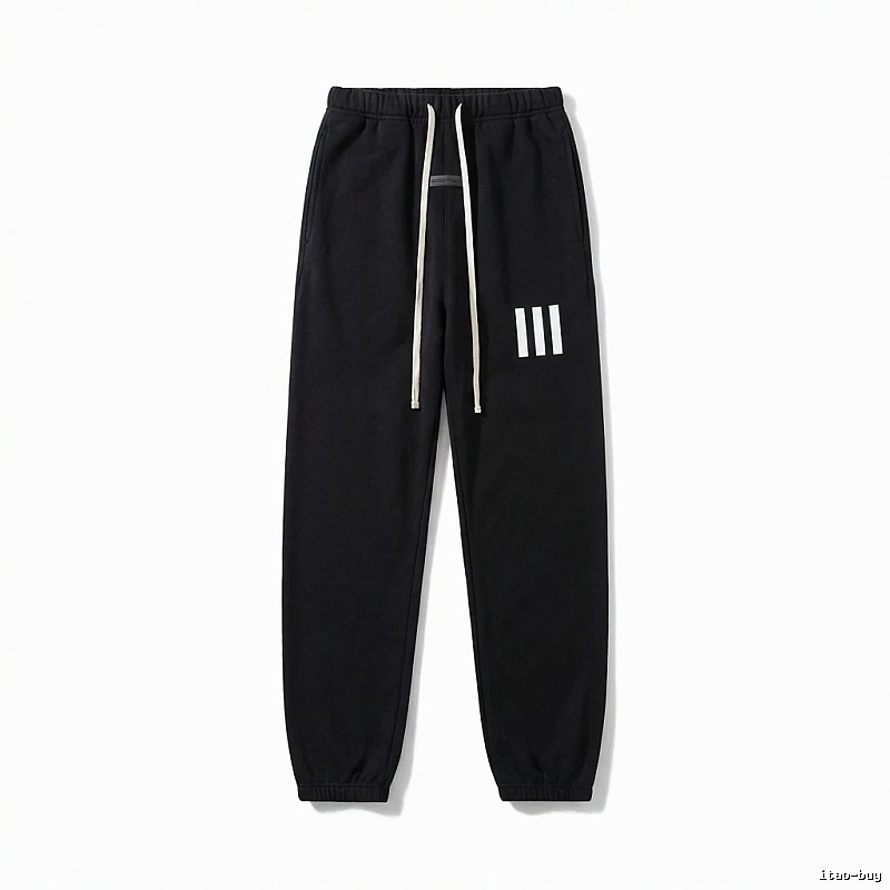 ESSENTIALS minimalist style black sweatpants