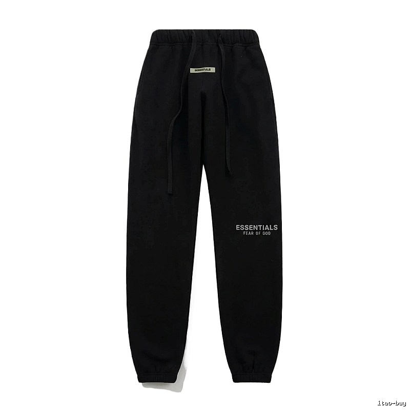 ESSENTIALS minimalist style black sweatpants