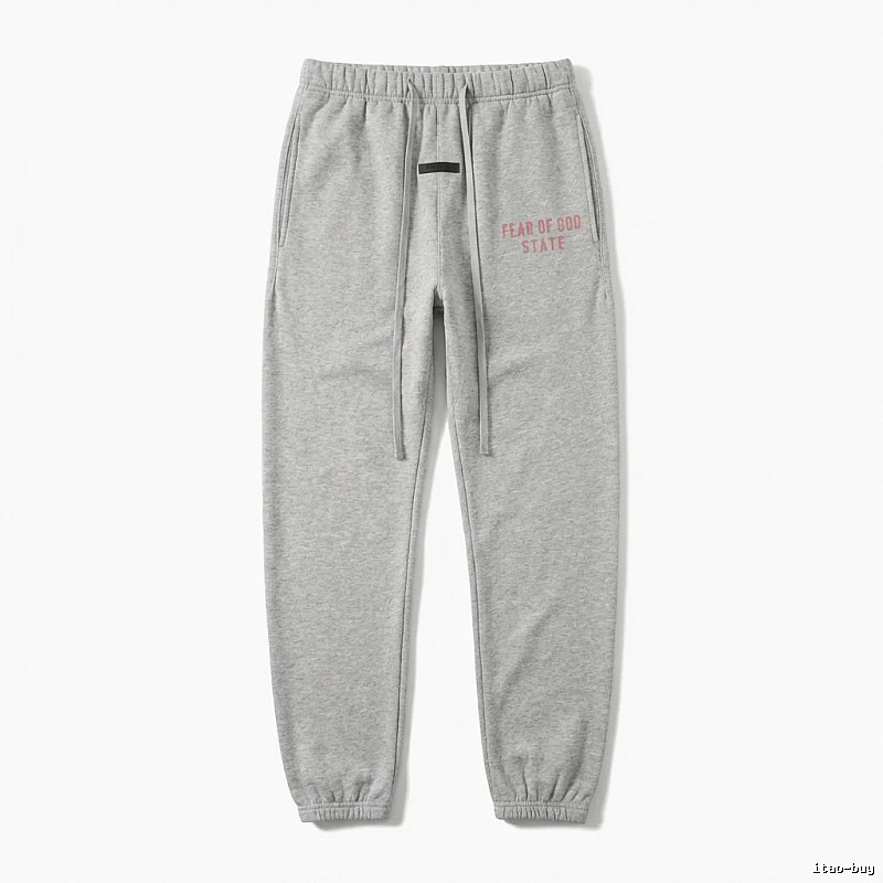 ESSENTIALS minimalist style grey sweatpants