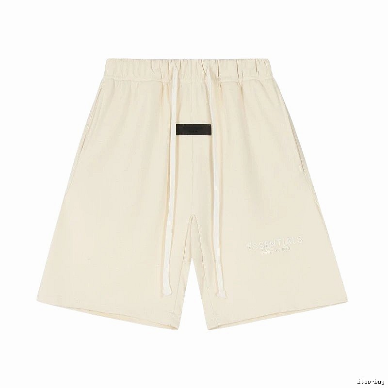 ESSENTIALS minimalist style off-white shorts