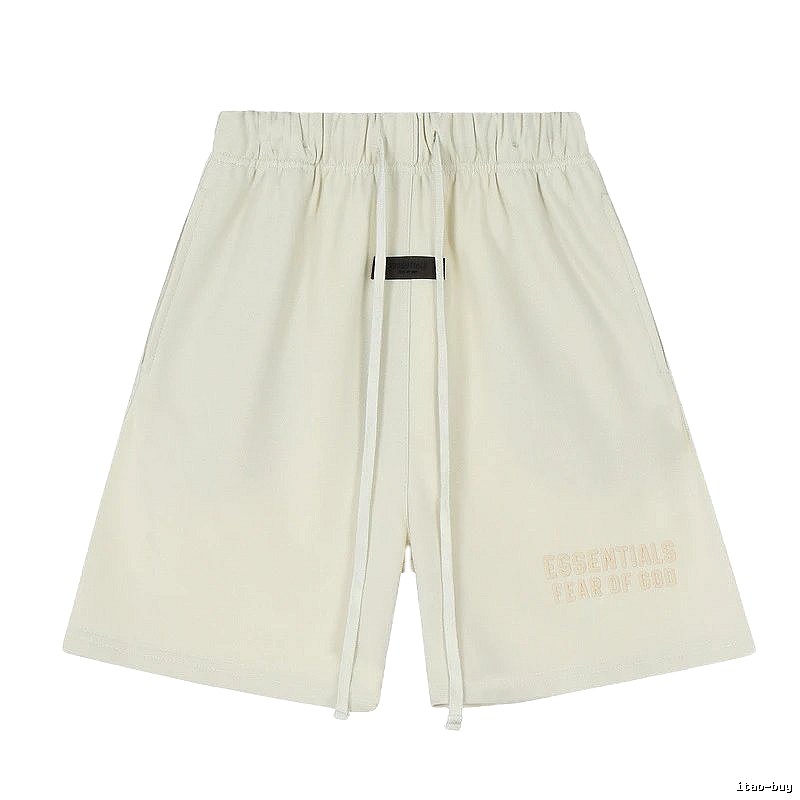 ESSENTIALS minimalist style off-white shorts