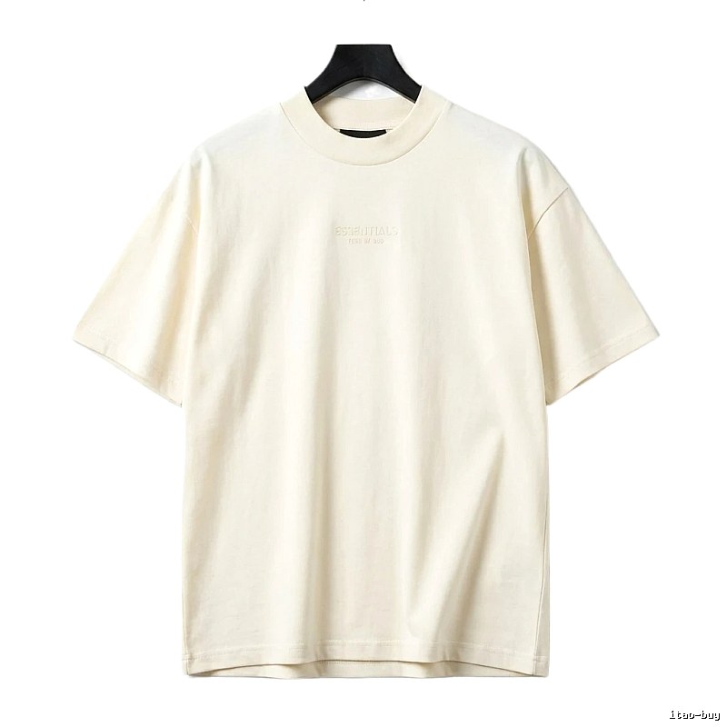 ESSENTIALS minimalist style off-white T-shirt