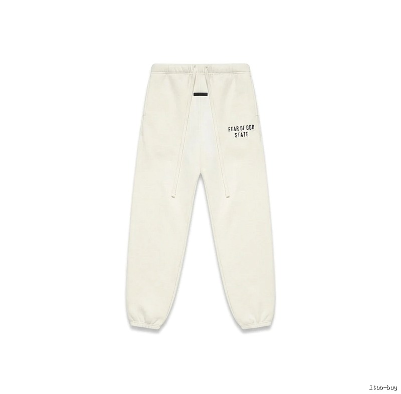 ESSENTIALS minimalist style white sweatpants