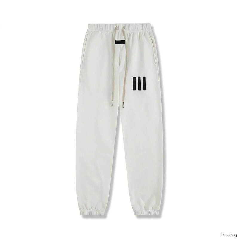 ESSENTIALS minimalist style white sweatpants