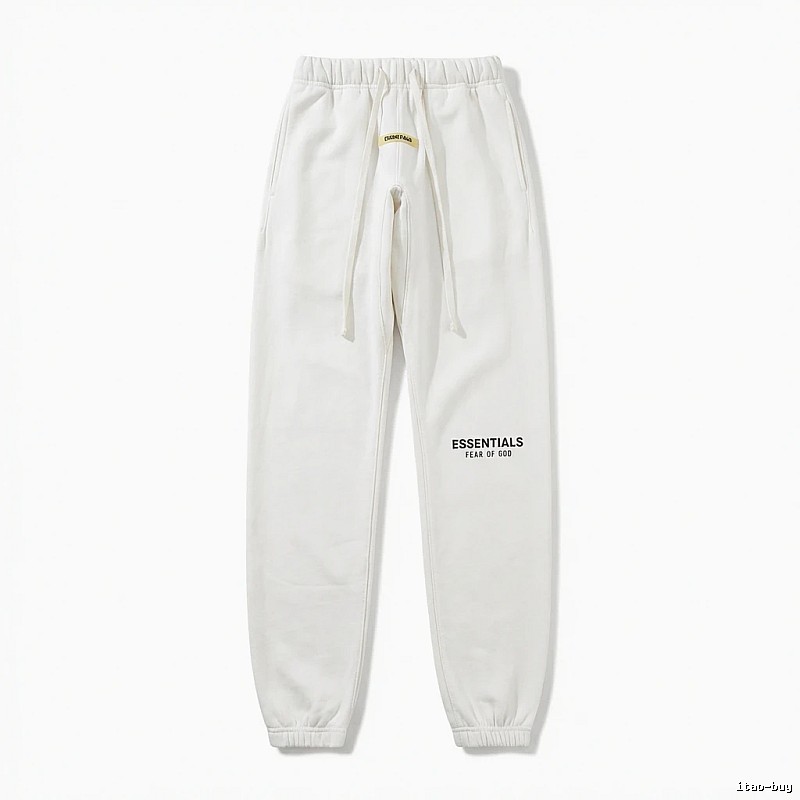 ESSENTIALS minimalist style white sweatpants