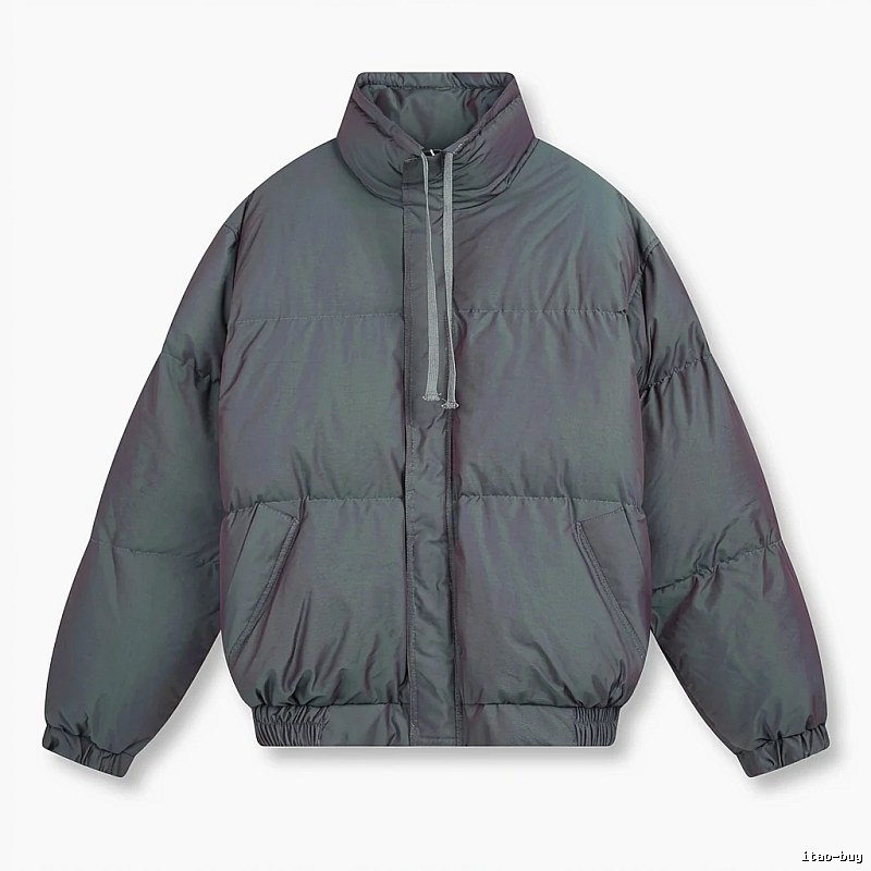 ESSENTIALS trendy and cool style dark gray cotton-padded coat