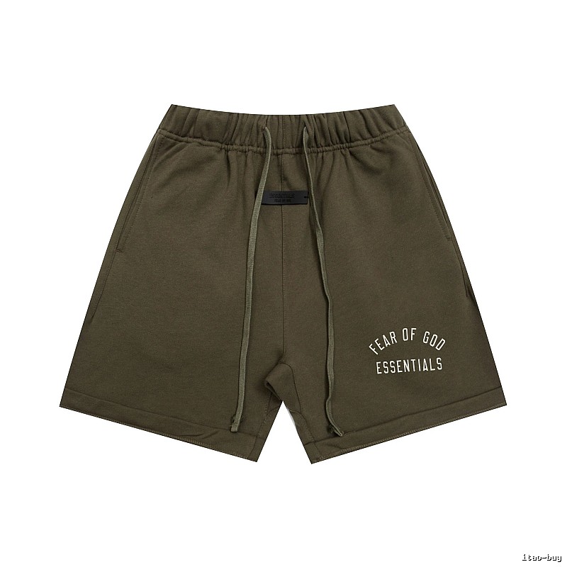 ESSENTIALS trendy brand army green shorts